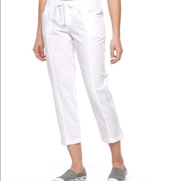 Columbia Pants - Columbia linen blend Capri pants